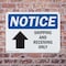 Signmission Shipping And Receiving Only (Up Arrow), 14 in W x Rectangle, Plastic OS-2PACK-NS-P-1014-L-18305 - alternate 8